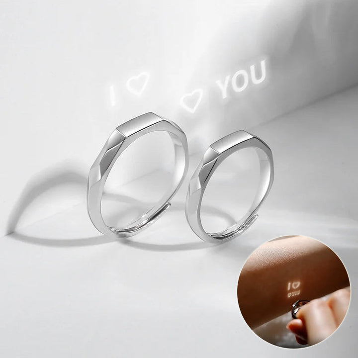 "I Love You" Projection Rings