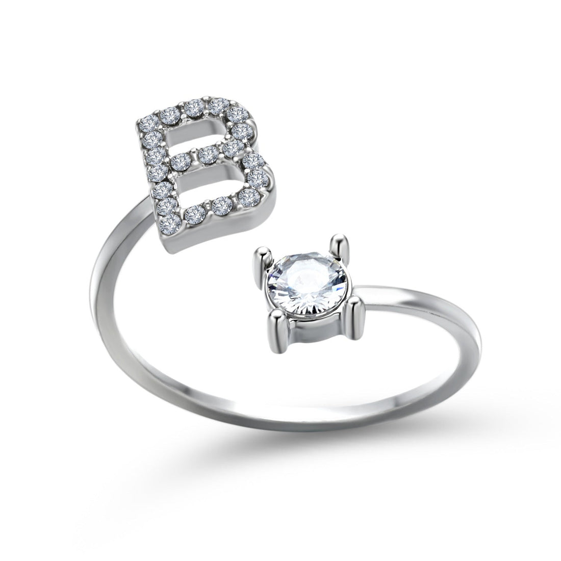 Personalized Initial Diamond Ring