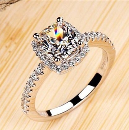 Radiant Cushion Cut Engagement Ring