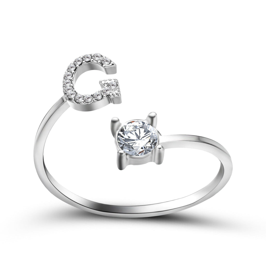 Personalized Initial Diamond Ring