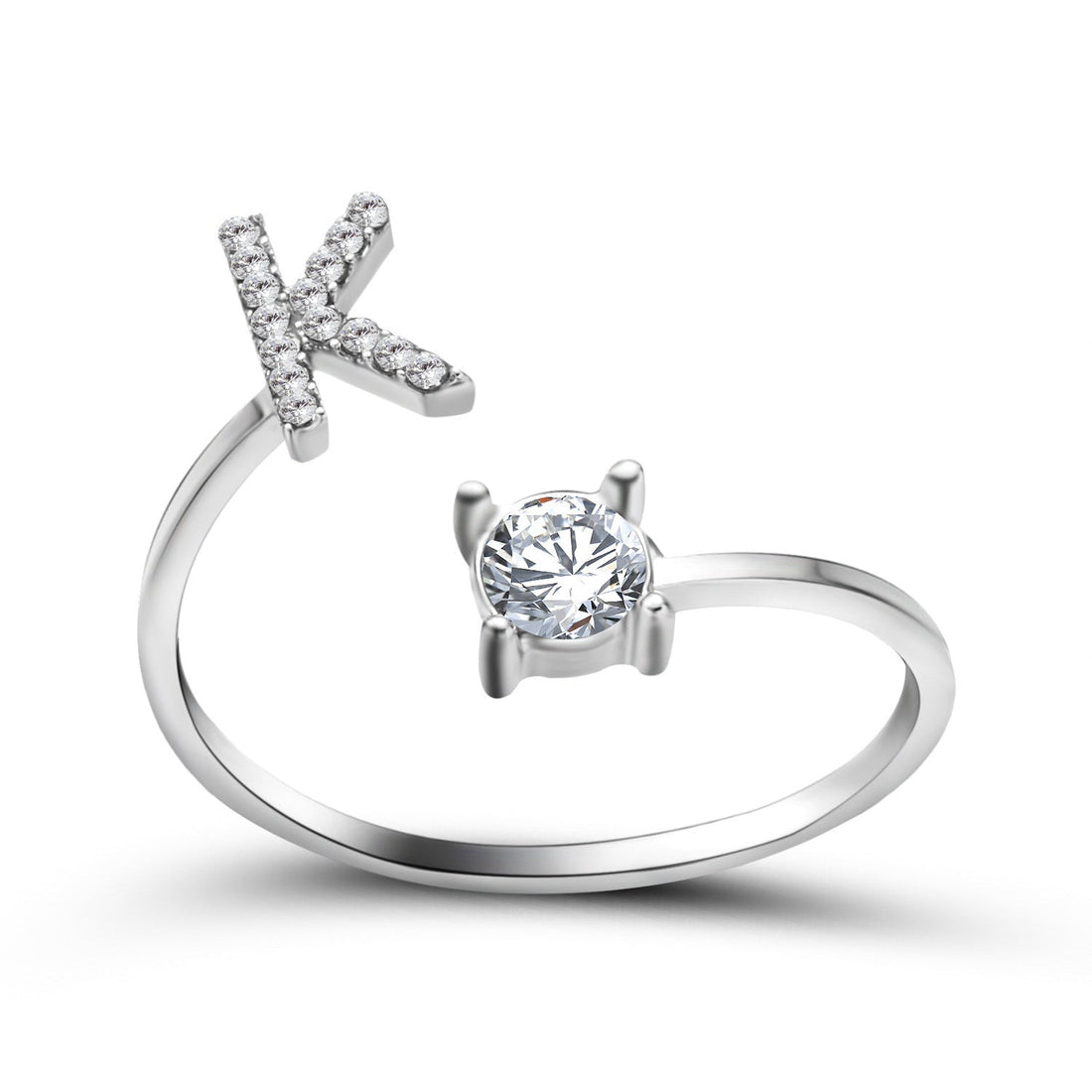 Personalized Initial Diamond Ring