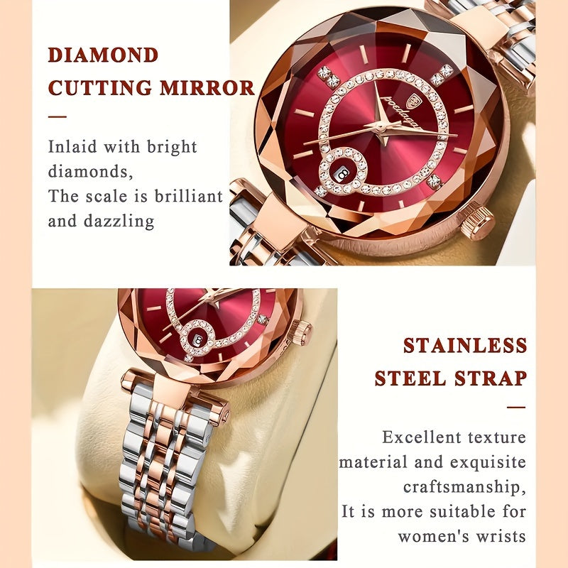 Binyard Rose Gold Crystal-Accented Watch