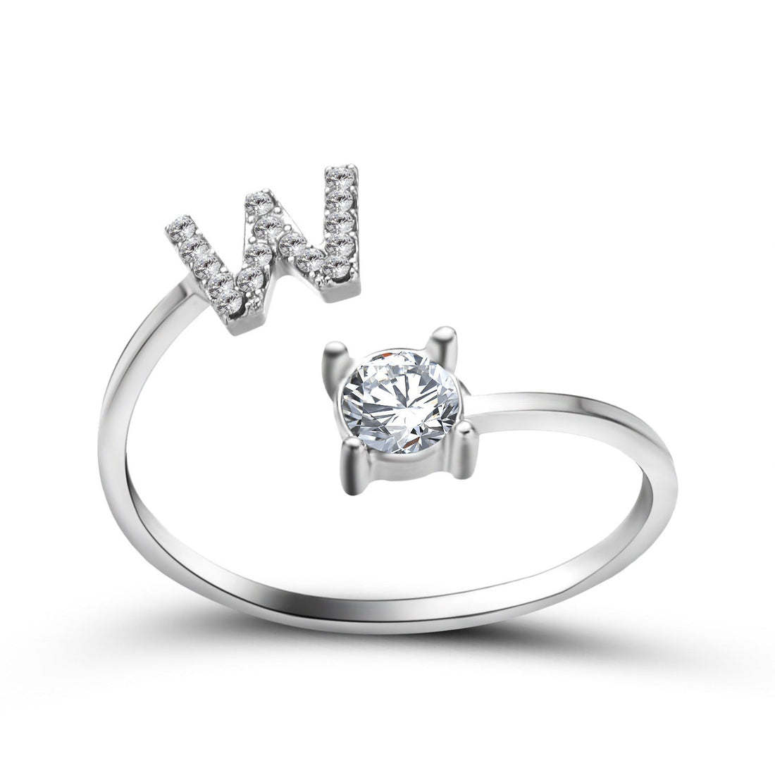 Personalized Initial Diamond Ring