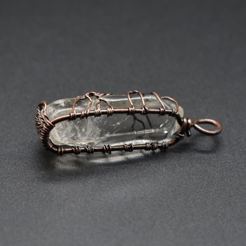 Handcrafted Crystal Wire-Wrapped Pendants