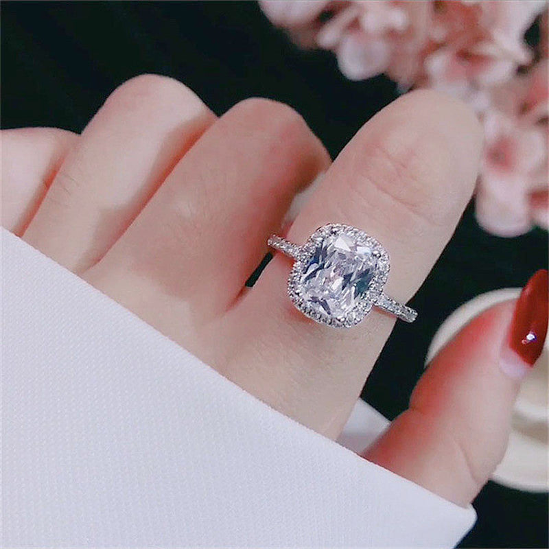 Radiant Cushion Cut Engagement Ring