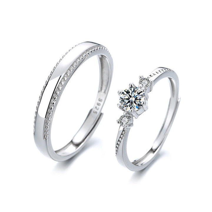 Love At First Sight Diamond-set Couple Rings