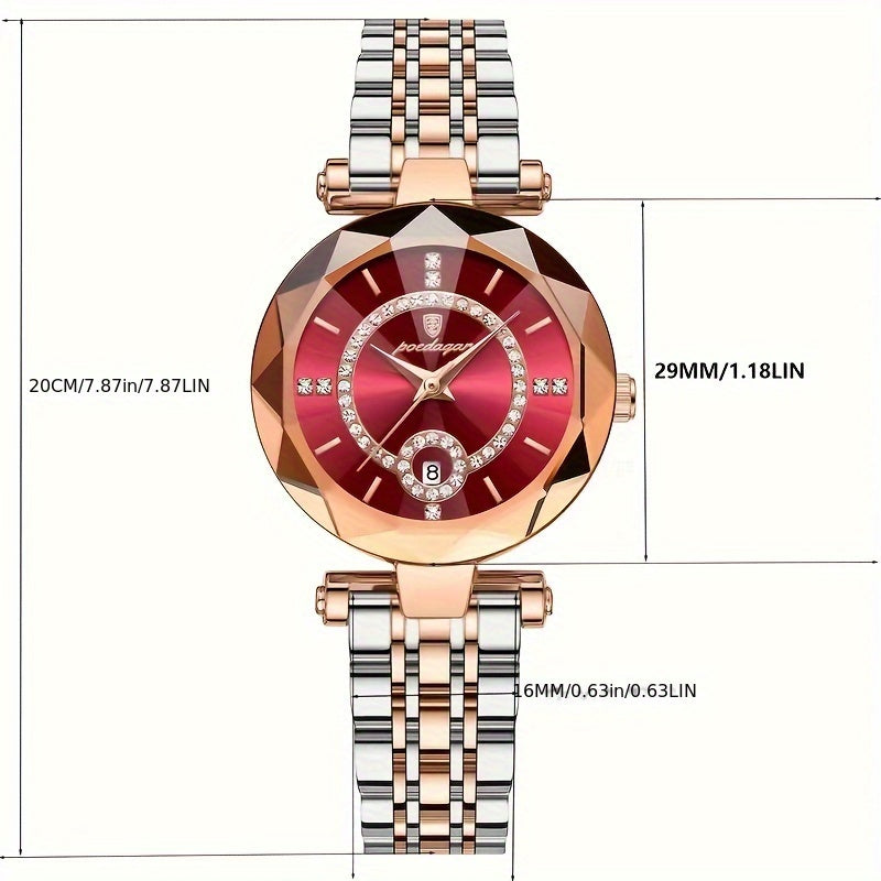 Binyard Rose Gold Crystal-Accented Watch