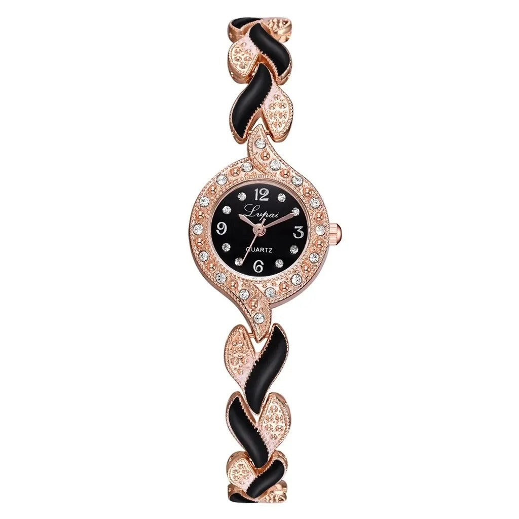 Rhinestone Dial Women's Watch & Bracelet Set